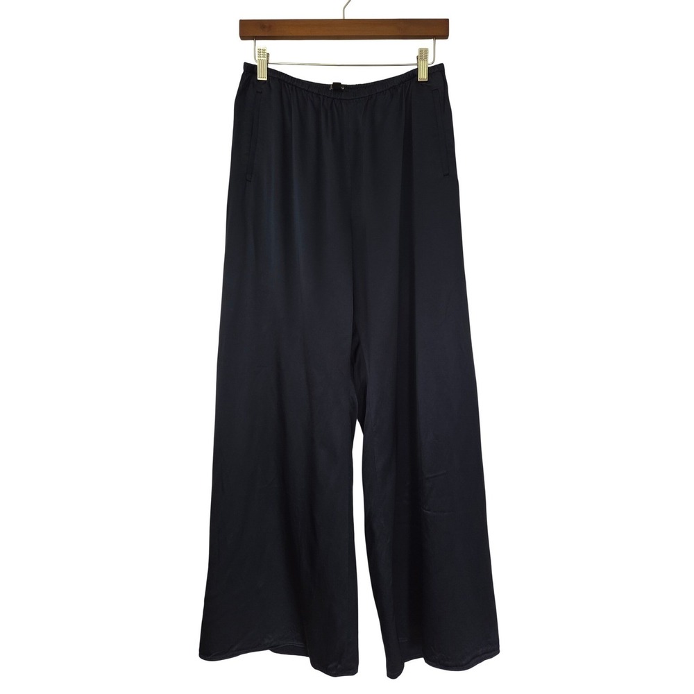 J. Crew Cosmo pant in luster charmeuse Pull-On Womens PM Black NWT $158 CN715 - Picture 2 of 7